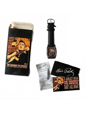 Elvis Presley "He Dared to Rock" Analog Watch W/Original Box